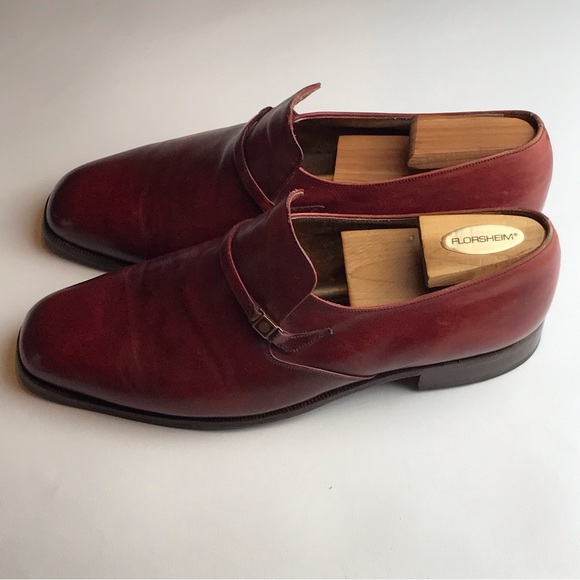 Bally Switzerland Men's Harald Loafer Leather Burgundy Sz 10.5D Vtg - Picture 2 of 5